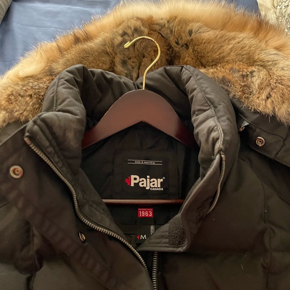 Pajar Women’s Quilted Down Coat Faux Fur Trim - Picture 4 of 7